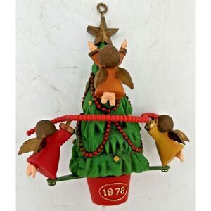 Vintage‎ Hallmark Angels Ornament Christmas Tree-Trimmer Twirl About Motion 1978